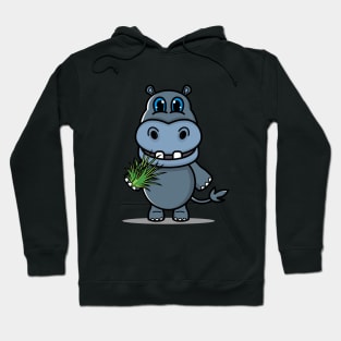 Hippos eat grass Hoodie